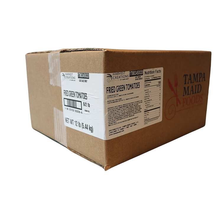 HARVEST CREATIONS SLICED ROUND GREEN BREADED TOMATO