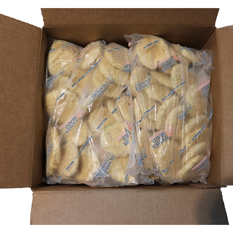 HARVEST CREATIONS SLICED ROUND GREEN BREADED TOMATO