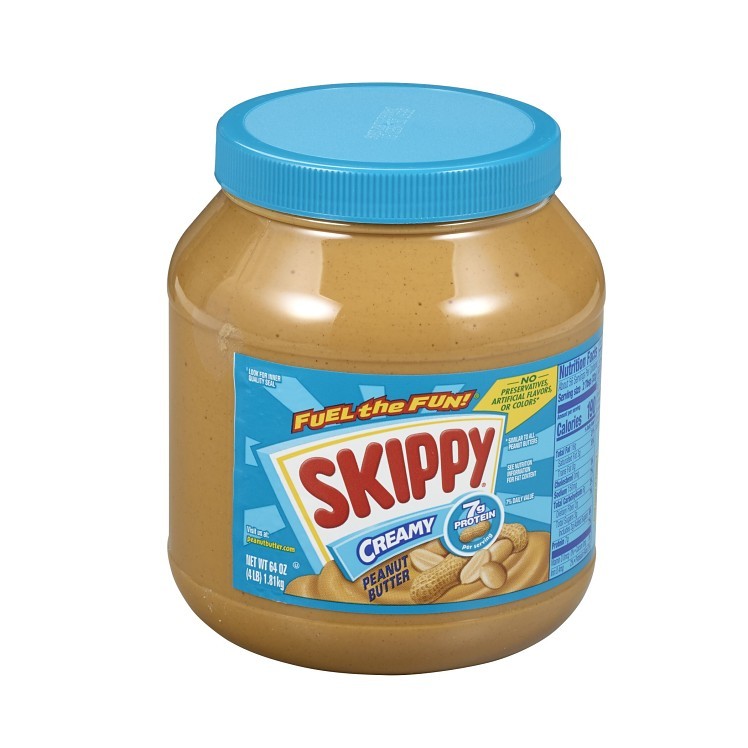 SKIPPY PEANUT BUTTER CREAMY PLASTIC JAR