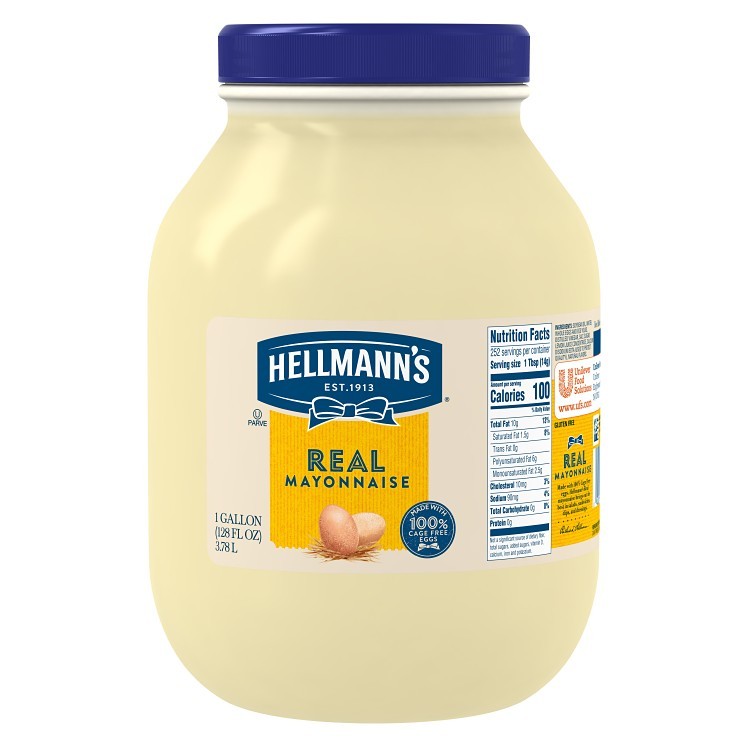 HELLMANN'S MAYONNAISE PLASTIC JUG SHELF ORIGINAL