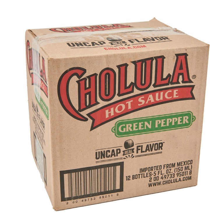 CHOLULA GREEN PEPPER HOT SAUCE 5 OZ