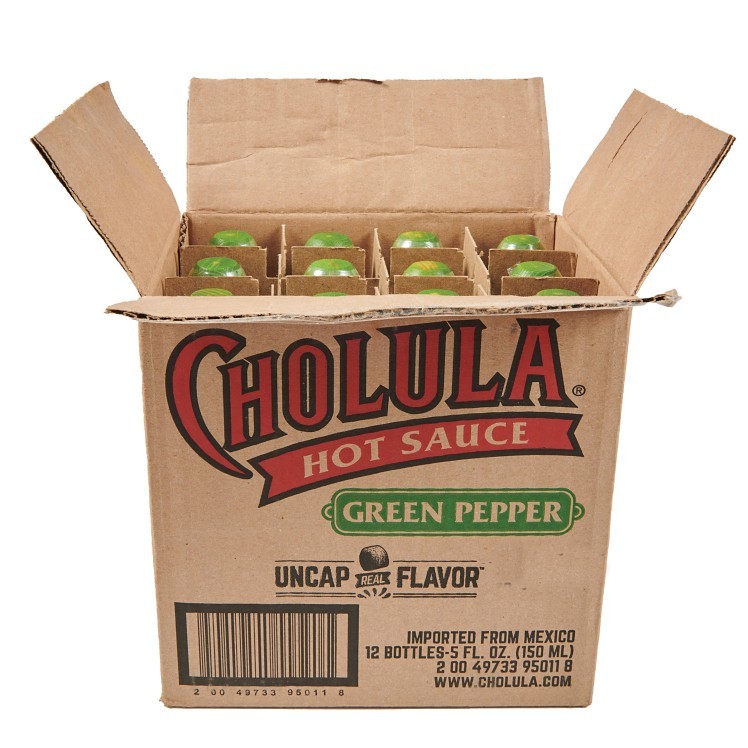 CHOLULA GREEN PEPPER HOT SAUCE 5 OZ