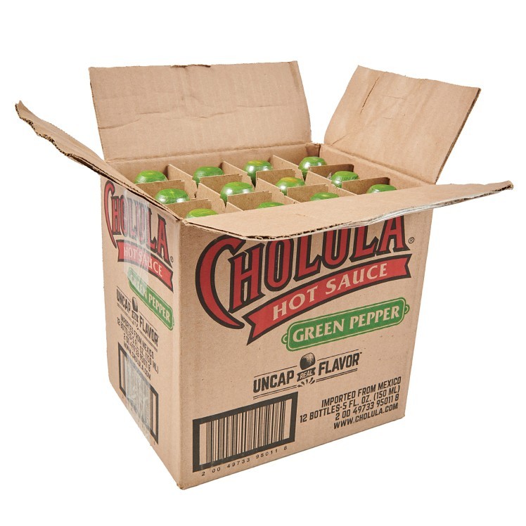 CHOLULA GREEN PEPPER HOT SAUCE 5 OZ