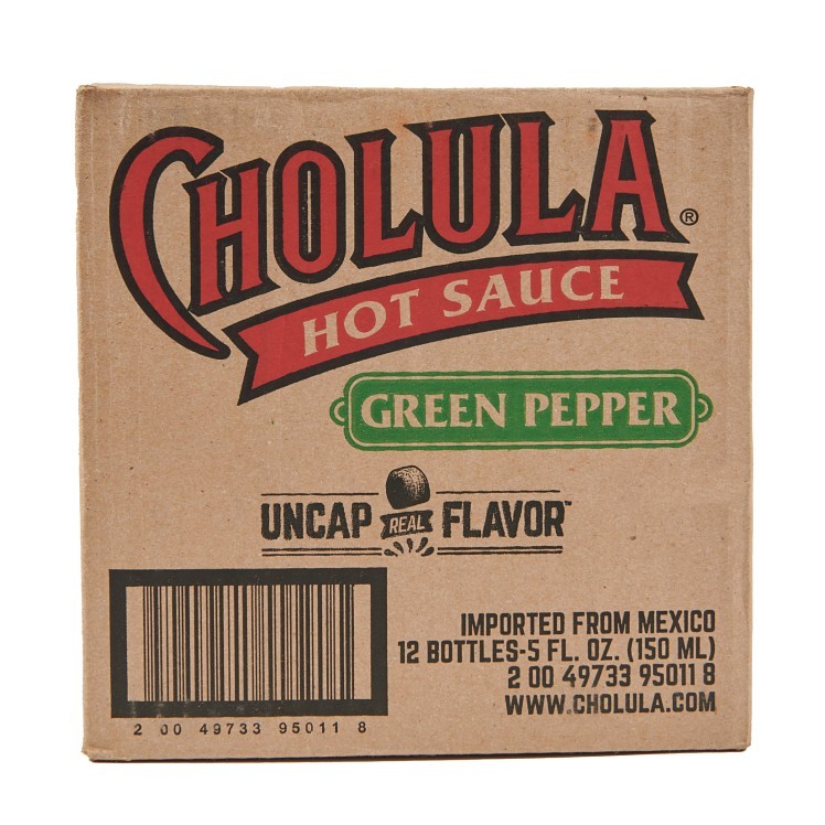 CHOLULA GREEN PEPPER HOT SAUCE 5 OZ