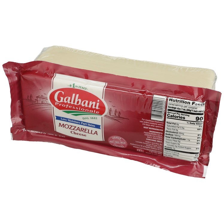 GALBANI PROFESSIONAL SORRENTO LOW MOISTURE PART SKIM MOZZARELLA CHEESE