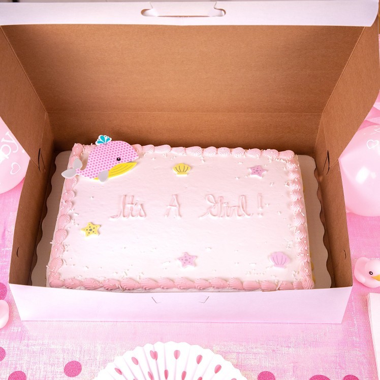 SOUTHERN CHAMPION TRAY BOX, CAKE HALF SHEET 19X14X4 CLAY