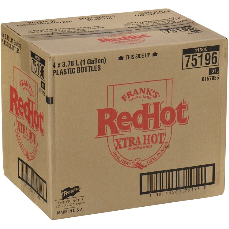 FRANKS SAUCE HOT RED EXTRA PLASTIC JUG