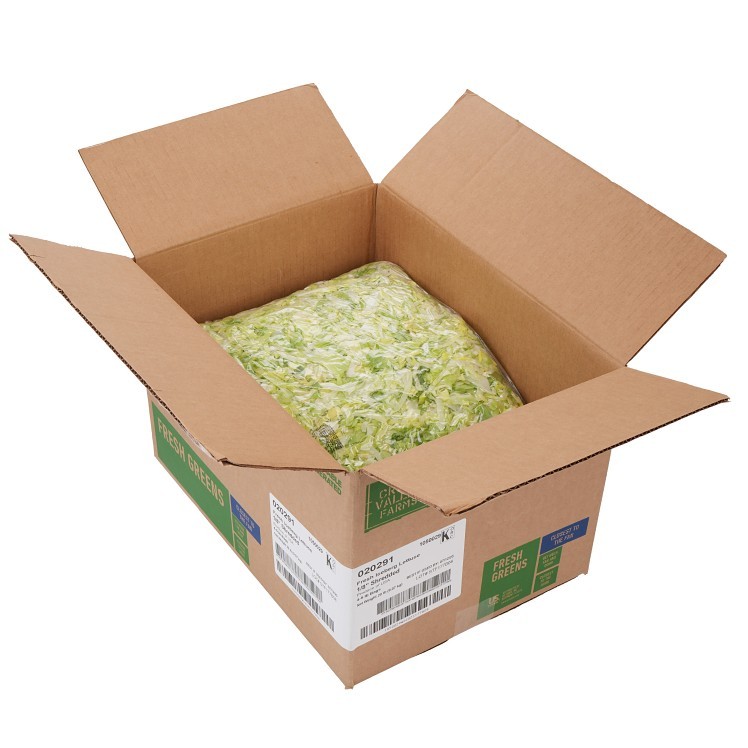 CROSS VALLEY FARMS SHREDDED ICEBERG LETTUCE 1/8 CLEAN