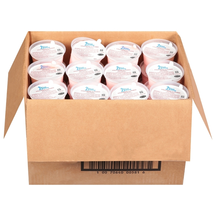 BLUE BUNNY ICE CREAM CUPS STRAWBERRY FROZEN 48/4OZ