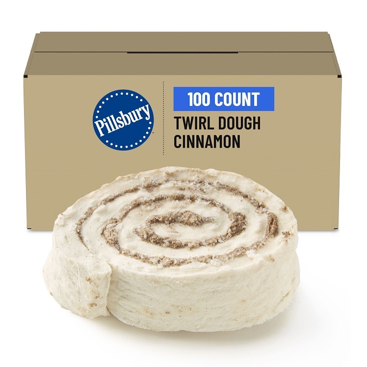 PILLSBURY ROLLED CINNAMON TWIRL DOUGH BULK FROZEN
