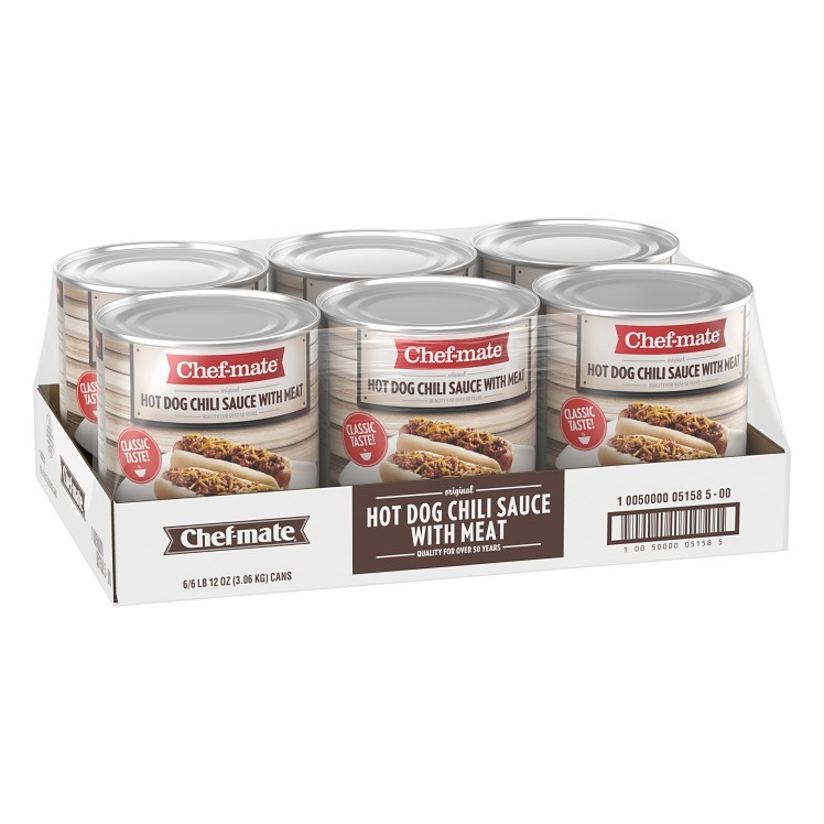 CHEF MATE HOT DOG CHILI WITH BEEF