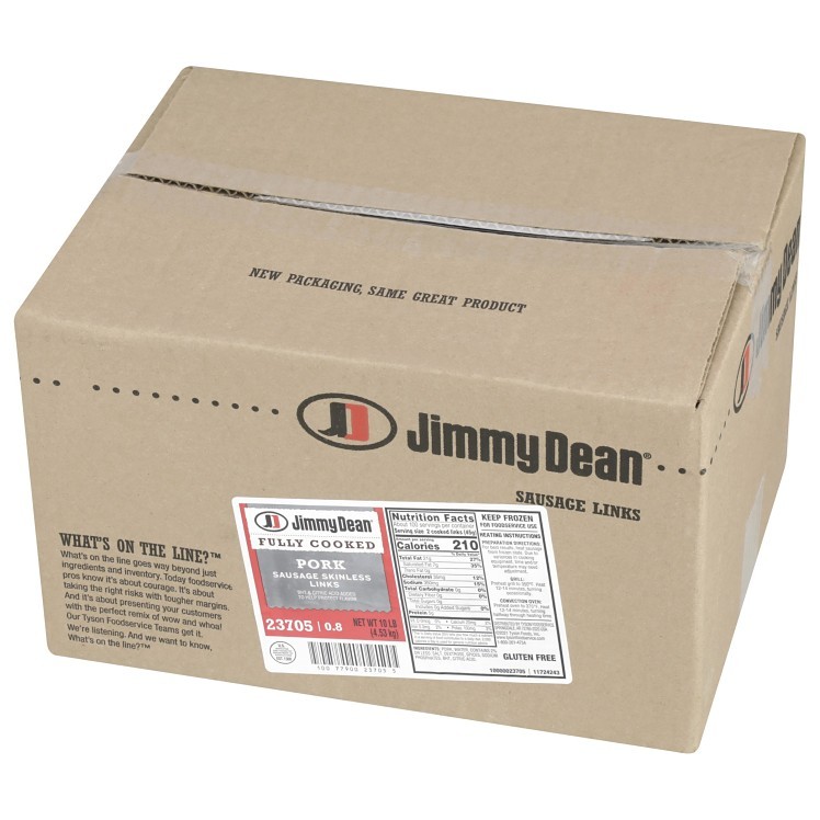 JIMMY DEAN SKINLESS PORK LINK SAUSAGE 0.8 OZ