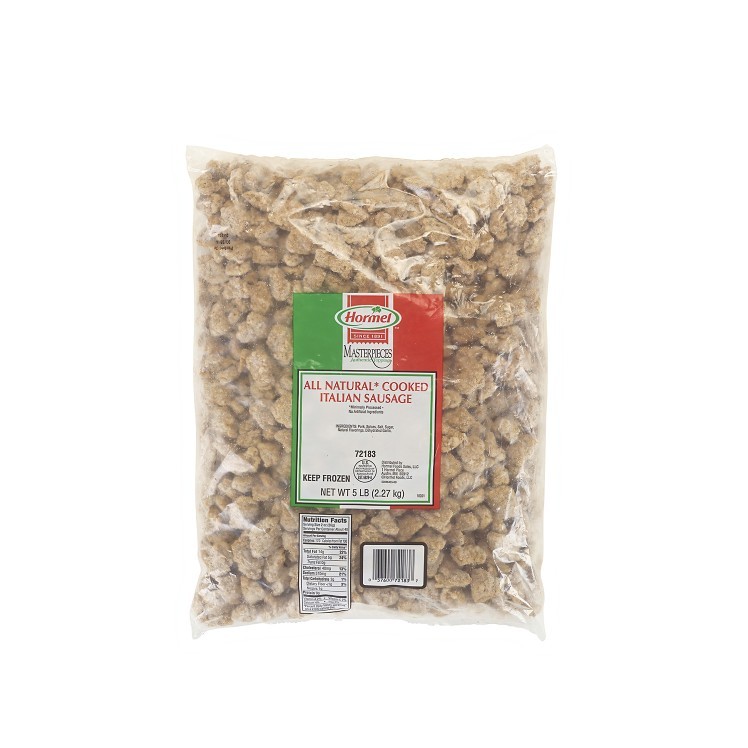 MASTERPIECES COOKED ITALIAN SAUSAGE CRUMBLES