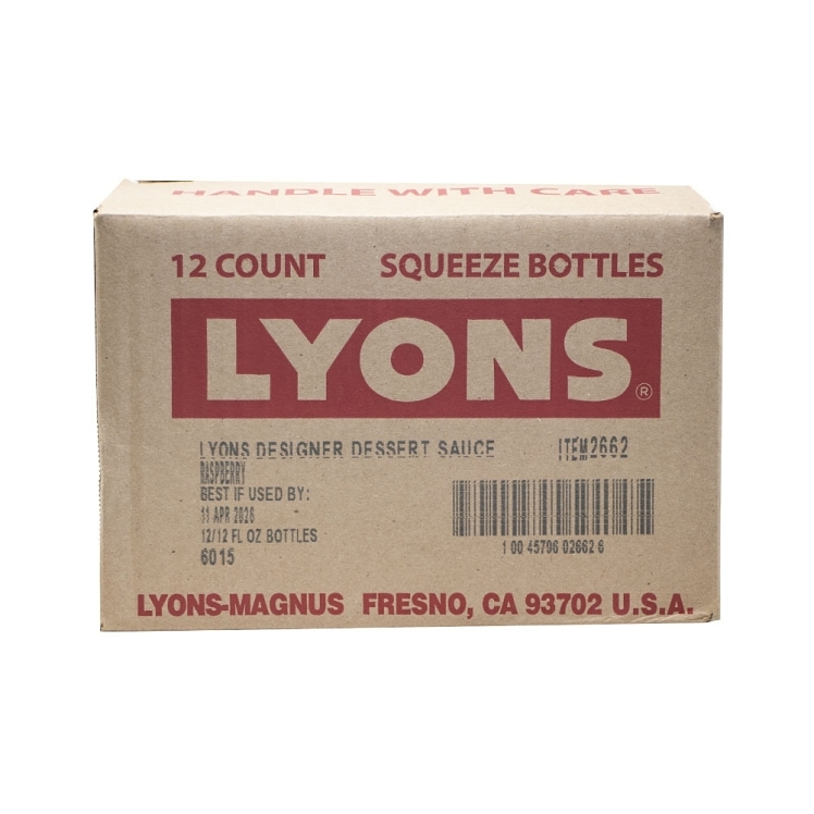 Lyons Raspberry Preserve LYONS MAGNUS RASPBERRY DESIGNER DESSERT SAUCE - US Foods CHEF'STORE