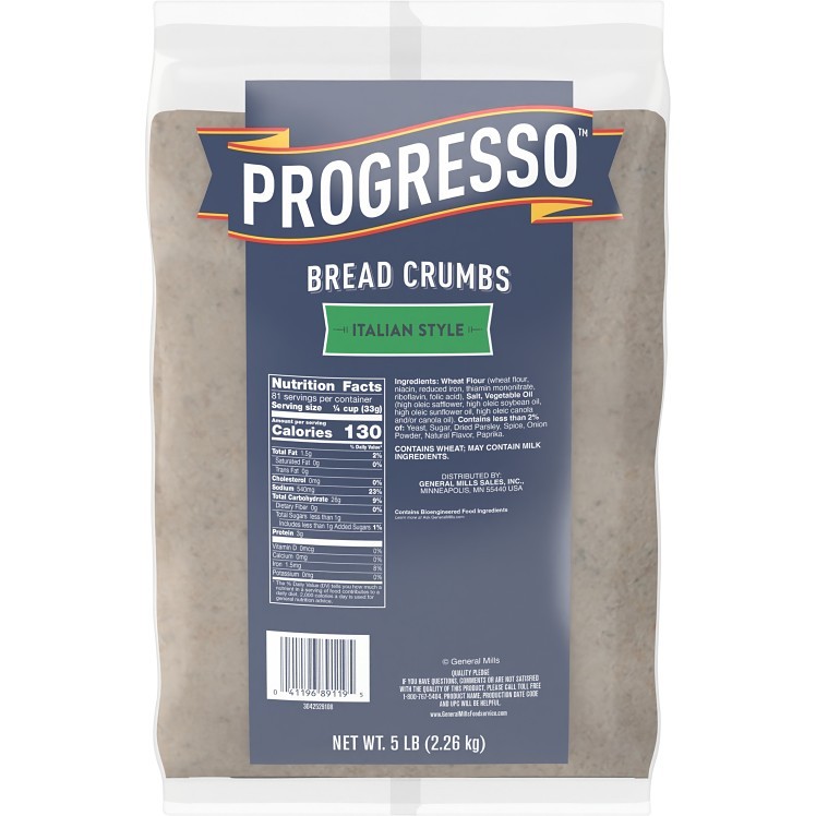 PROGRESSO ITALIAN FINE BREAD CRUMBS BAG