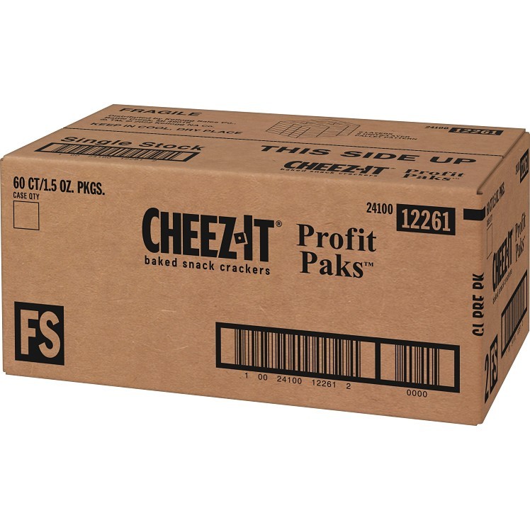 KELLOGGS CHEEZ IT / KELLANOVA CRACKER, CHEESE SQUARE SS BAG