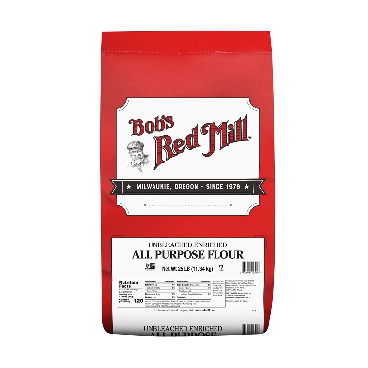 BOB'S RED MILL UNBLEACHED WHITE ALL PURPOSE BAKING FLOUR