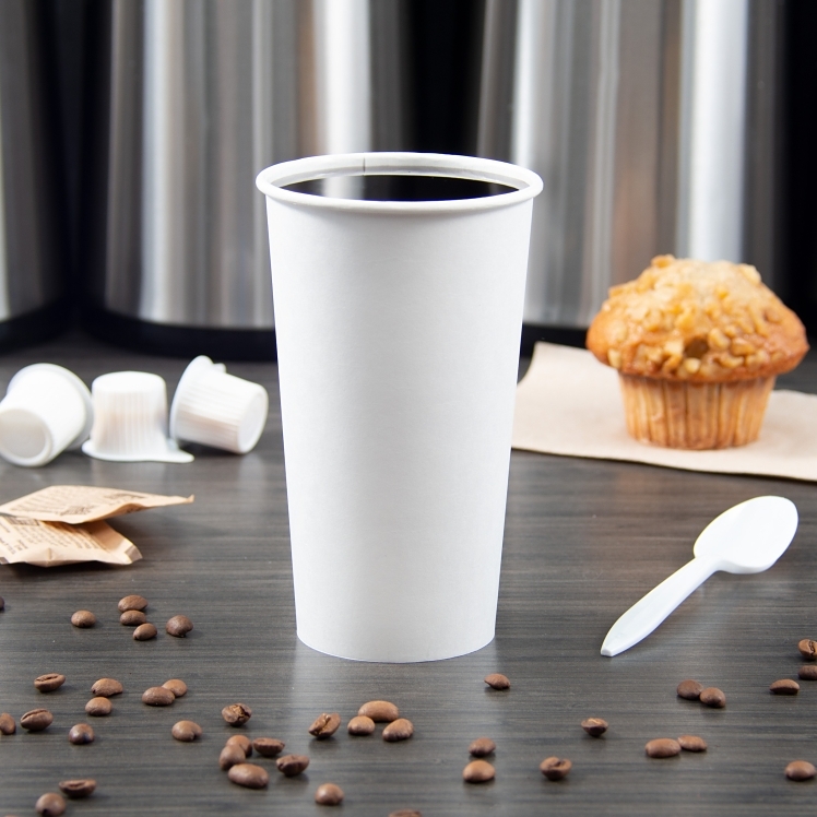 SOLO CUP DART HOT CUP PAPER WHITE 20 OZ 420W USE 316 LIDS