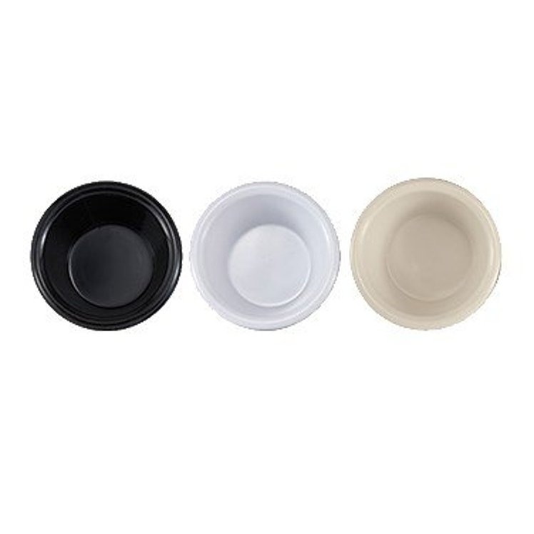 RAMEKIN, FLUTED 1.5 OZ MELAMINE WHITE ROUND PLASTIC