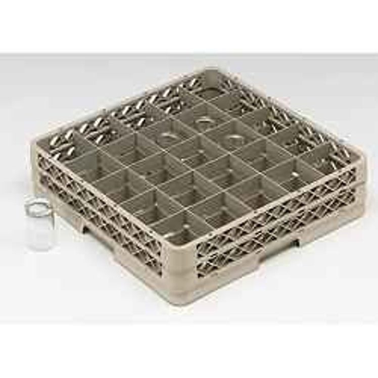 TRAEX RACK GLASS PLASTIC 25 COMPARTMENTS BEIGE WITH 1 EXTENDER