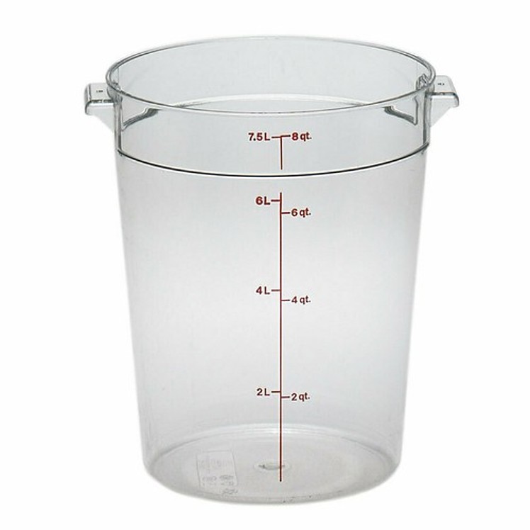 CAMBRO CONTAINER ROUND CLEAR 8 QUART