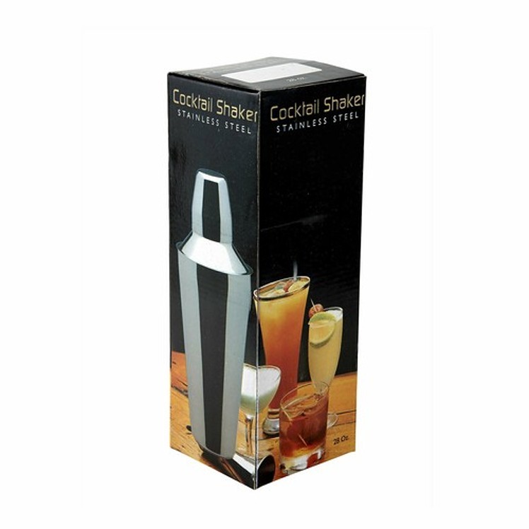 WINCO BAR SHAKER STAINLESS STEEL 28 OZ