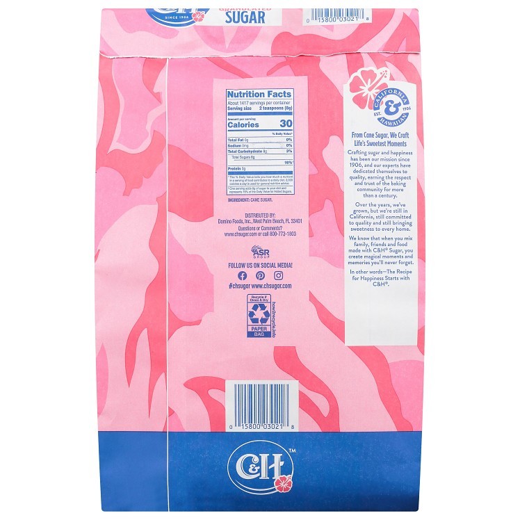 C&H GRANULATED PURE CANE SUGAR