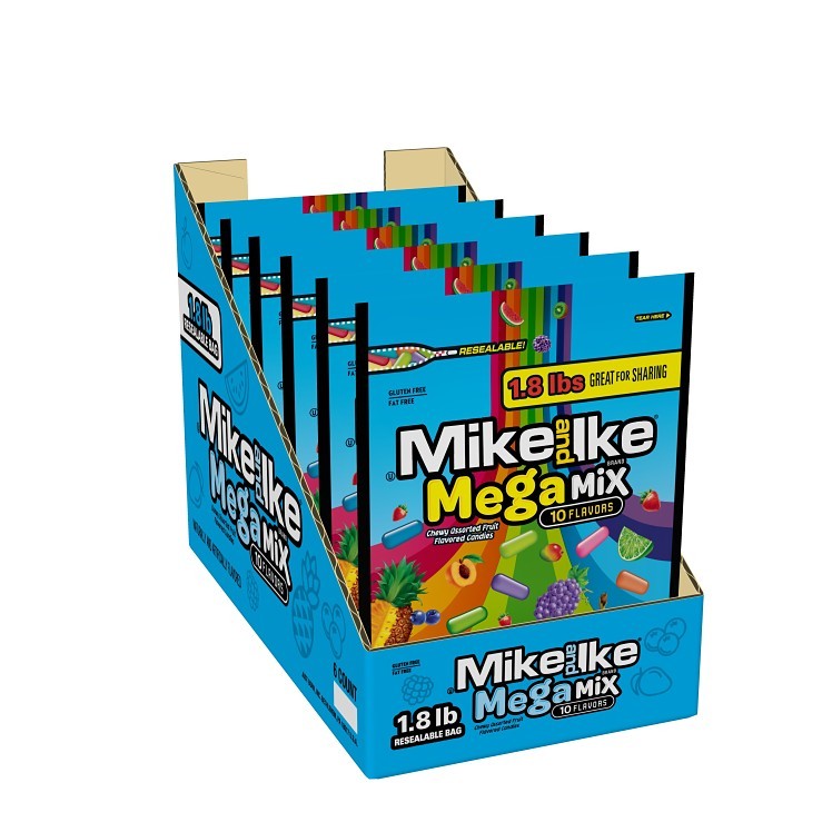MIKE AND IKE MEGA MIX SHARE SIZE