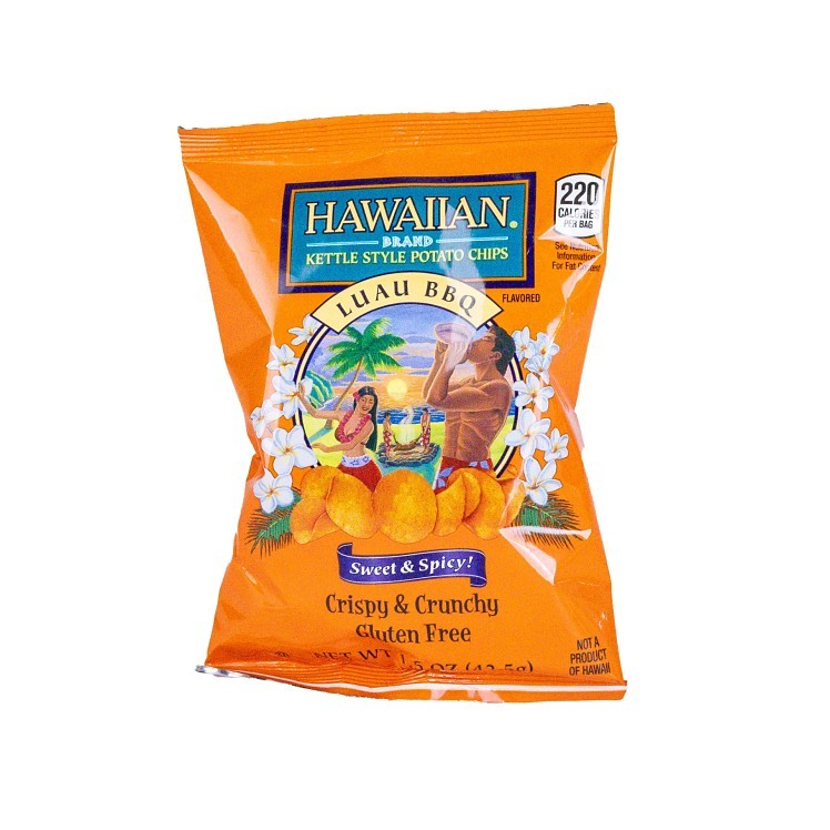 TIM'S CASCADE STYLE CHIP BBQ HIWAN LUAU SWEET AND