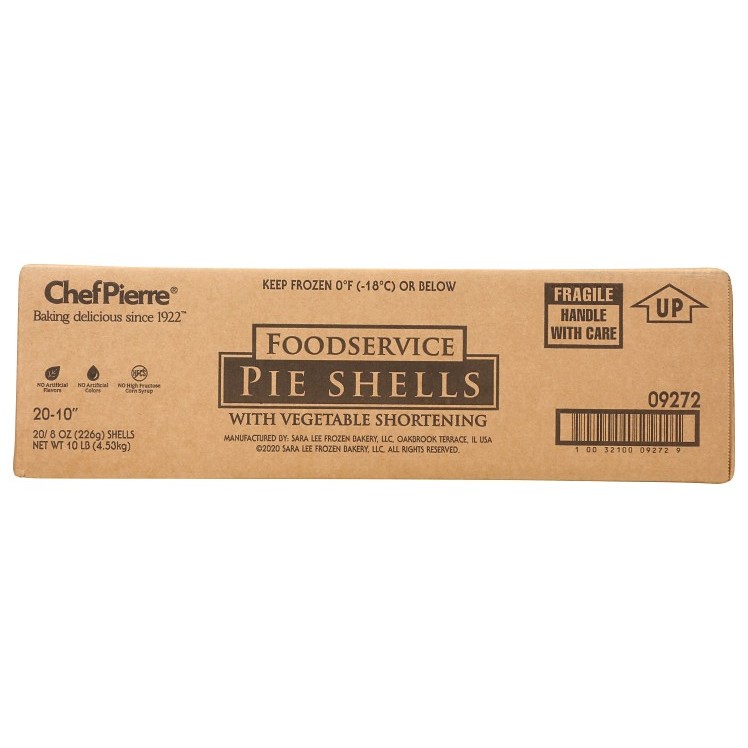 CHEF PIERRE PIE SHELLS UNBAKED 10 INCH