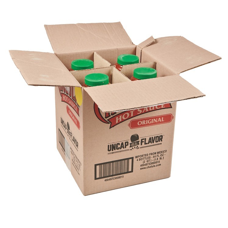 CHOLULA  HOT SAUCE PLASTIC JUG SHELF STABLE