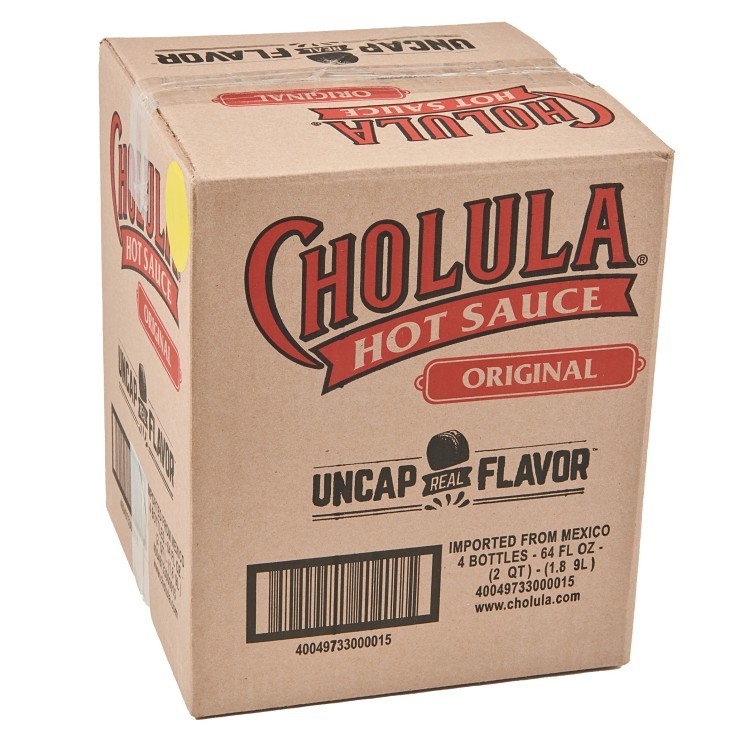 CHOLULA  HOT SAUCE PLASTIC JUG SHELF STABLE