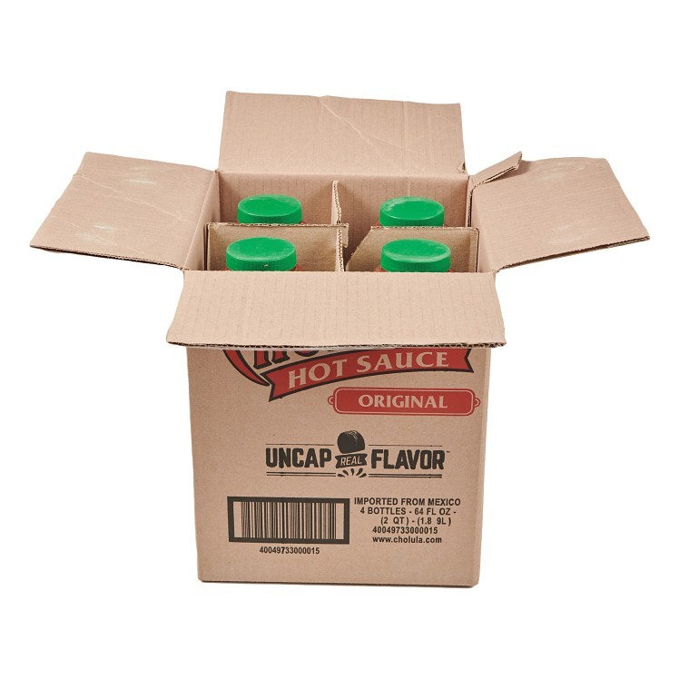 CHOLULA  HOT SAUCE PLASTIC JUG SHELF STABLE