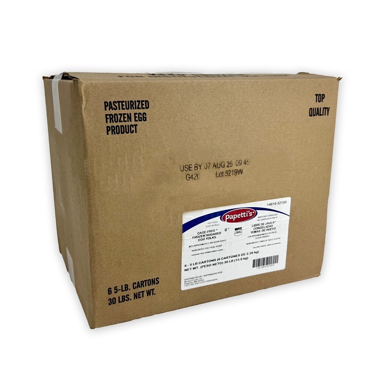 PAPPETI'S LIQUID YOLK WITH SUGAR CAGE-FREE PASTEURIZED CA