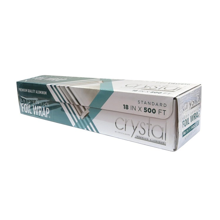 CRYSTAL WARE FOIL ALUMINUM 18 X 500' STANDARD ROLL