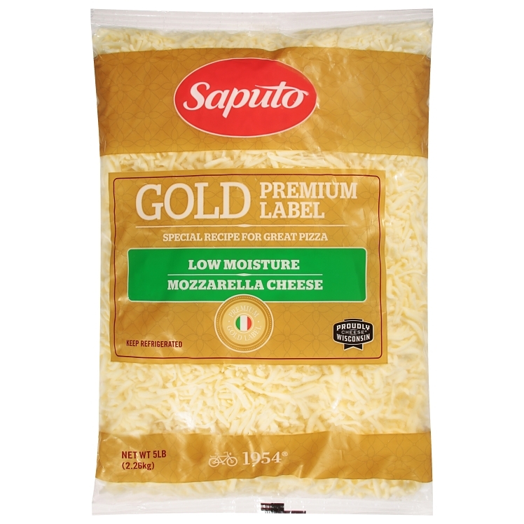 SAPUTO GOLD WHOLE MILK MOZZARELLA CHEESE SHREDDED