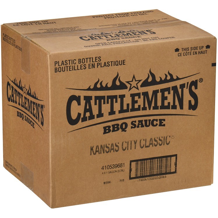 CATTLEMEN'S, BBQ KANSAS CITY PLASTIC JUG