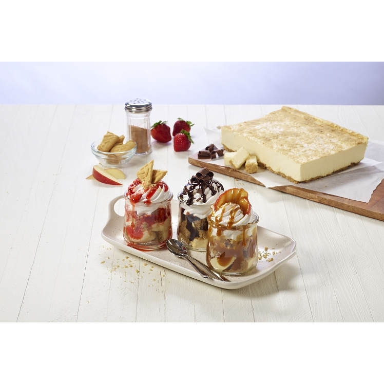 SARA LEE FRENCH CREAM CHEESECAKE 8X15 INCH TRAY UNSLICED
