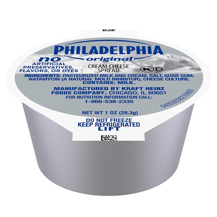PHILADELPHIA CREAM PLAIN SPREAD SINGLE SERVE CUPS