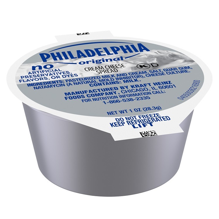 PHILADELPHIA CREAM PLAIN SPREAD SINGLE SERVE CUPS
