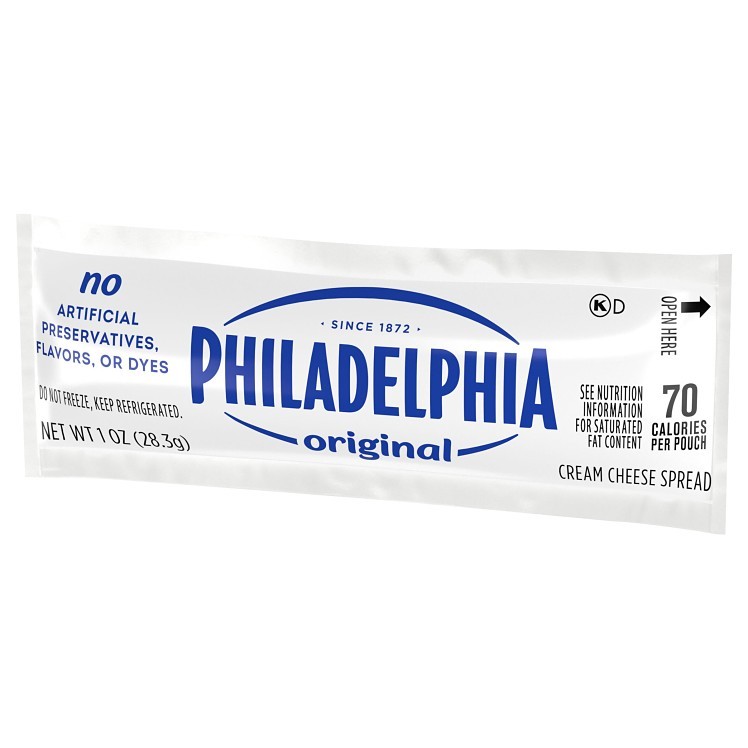 PHILADELPHIA CREAM CHEESE SINGLE SERVING PACKETS