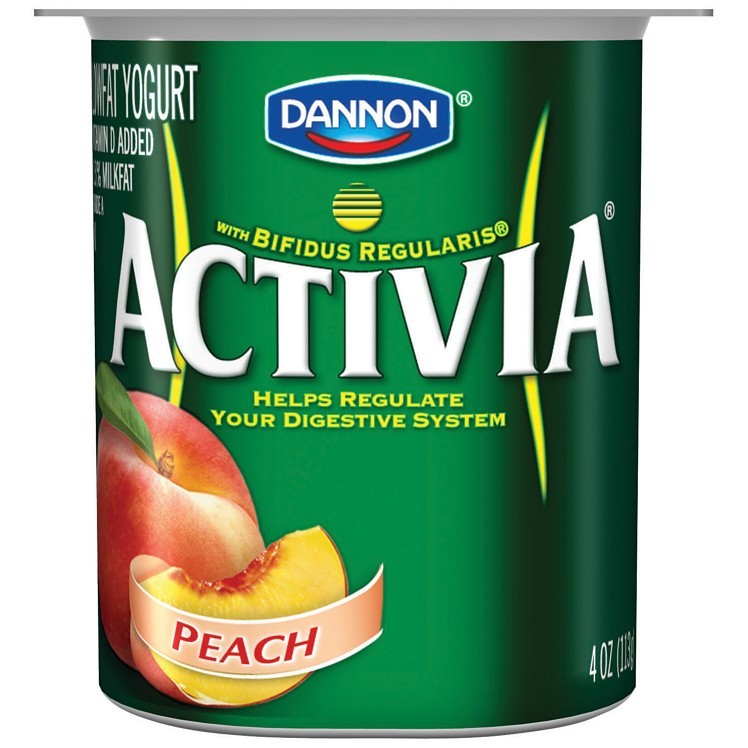 DANNON ACTIVIA YOGURT ASSORTED STRAWBERRY & PEACH