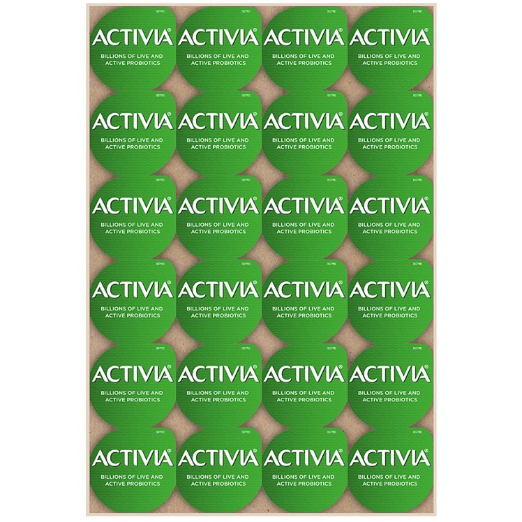 DANNON ACTIVIA YOGURT ASSORTED STRAWBERRY & PEACH