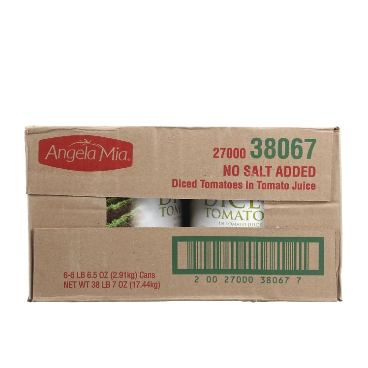 ANGELA MIA NO SALT ADDED DICED TOMATOES