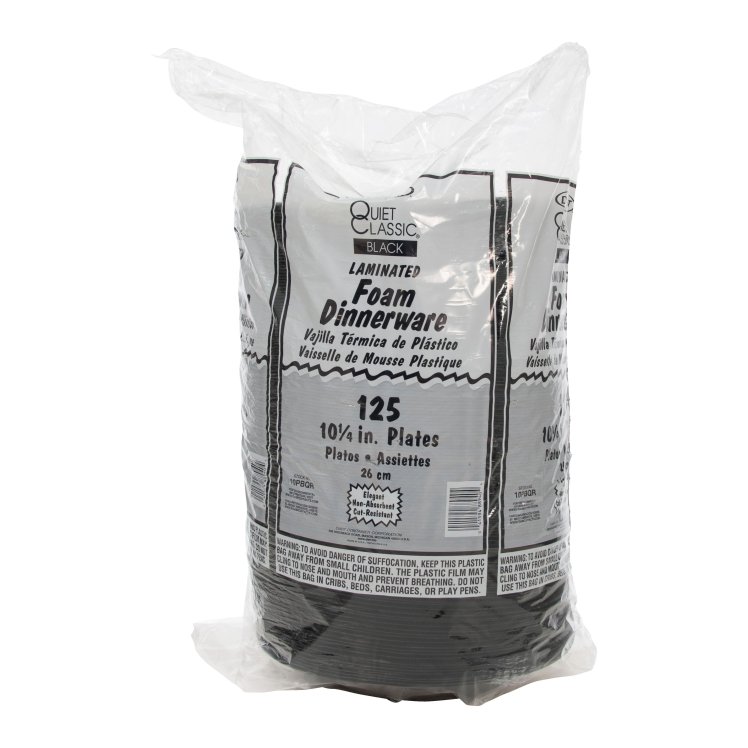 DART 10.25 1 CPMT BLACK FOAM PLATE