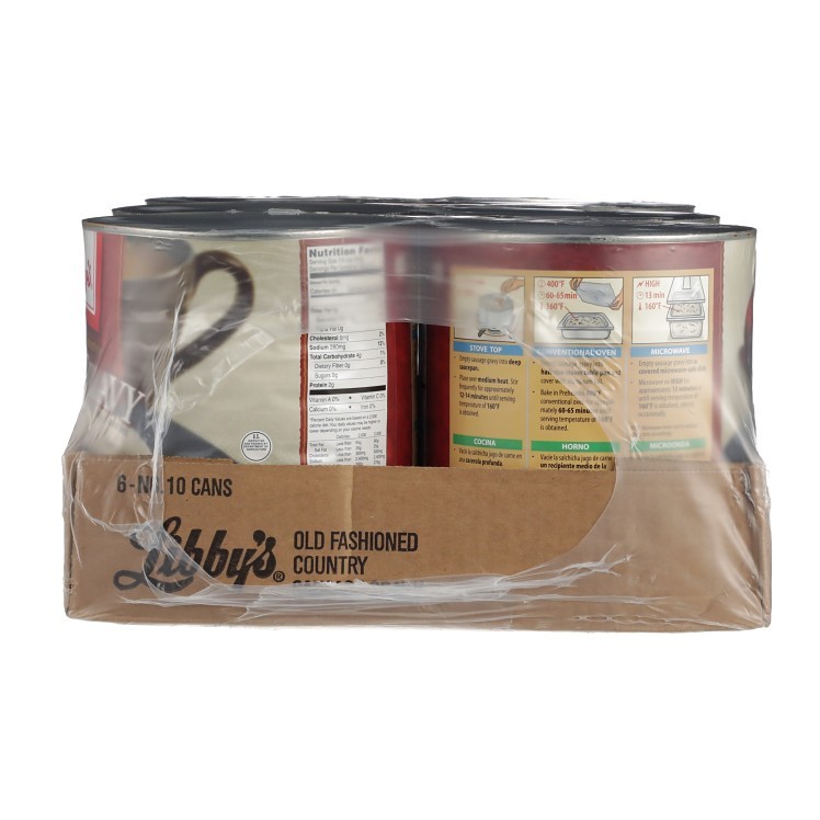LIBBY'S MEAT & ENTREES GRAVY SAUSAGE SHELF STABLE CAN