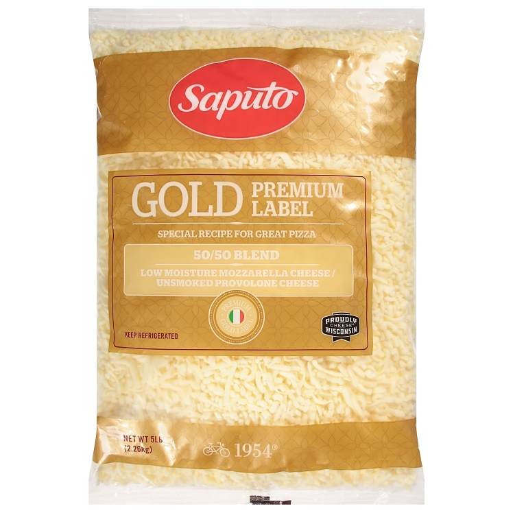 SAPUTO GOLD 50/50 MOZZARELLA/PROVOLONE CHEESE BLEND SHREDDED