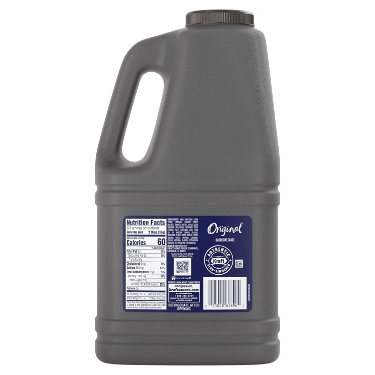 KRAFT PLASTIC JUG SHELF STABLE BBQ SAUCE