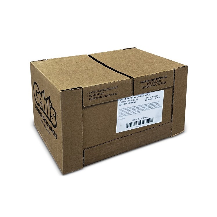 GEHL'S JALAPENO CHEESE SAUCE POUCHES