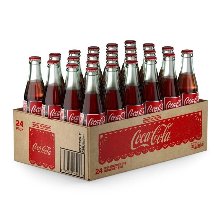 COCA-COLA GLASS BOTTLES MADE IN MEXICO
